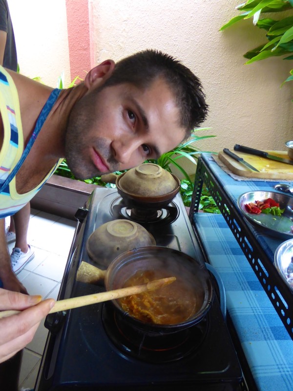 Seb showing off his Curry Kapitan Seb showing off his Curry Kapitan